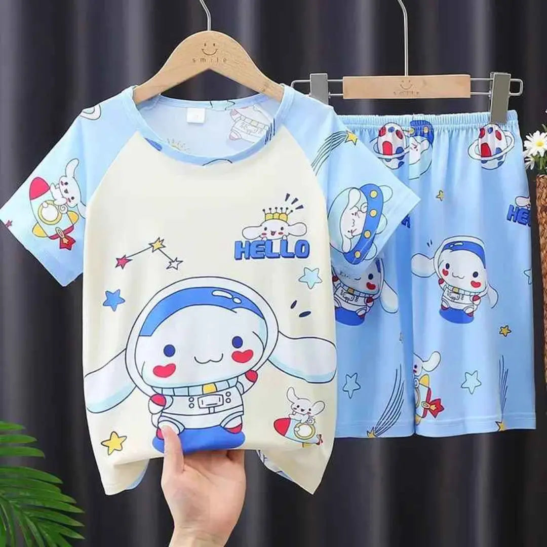 Conjunto de Roupas Casual Confortáveis dos Desenhos Animados - Lilina