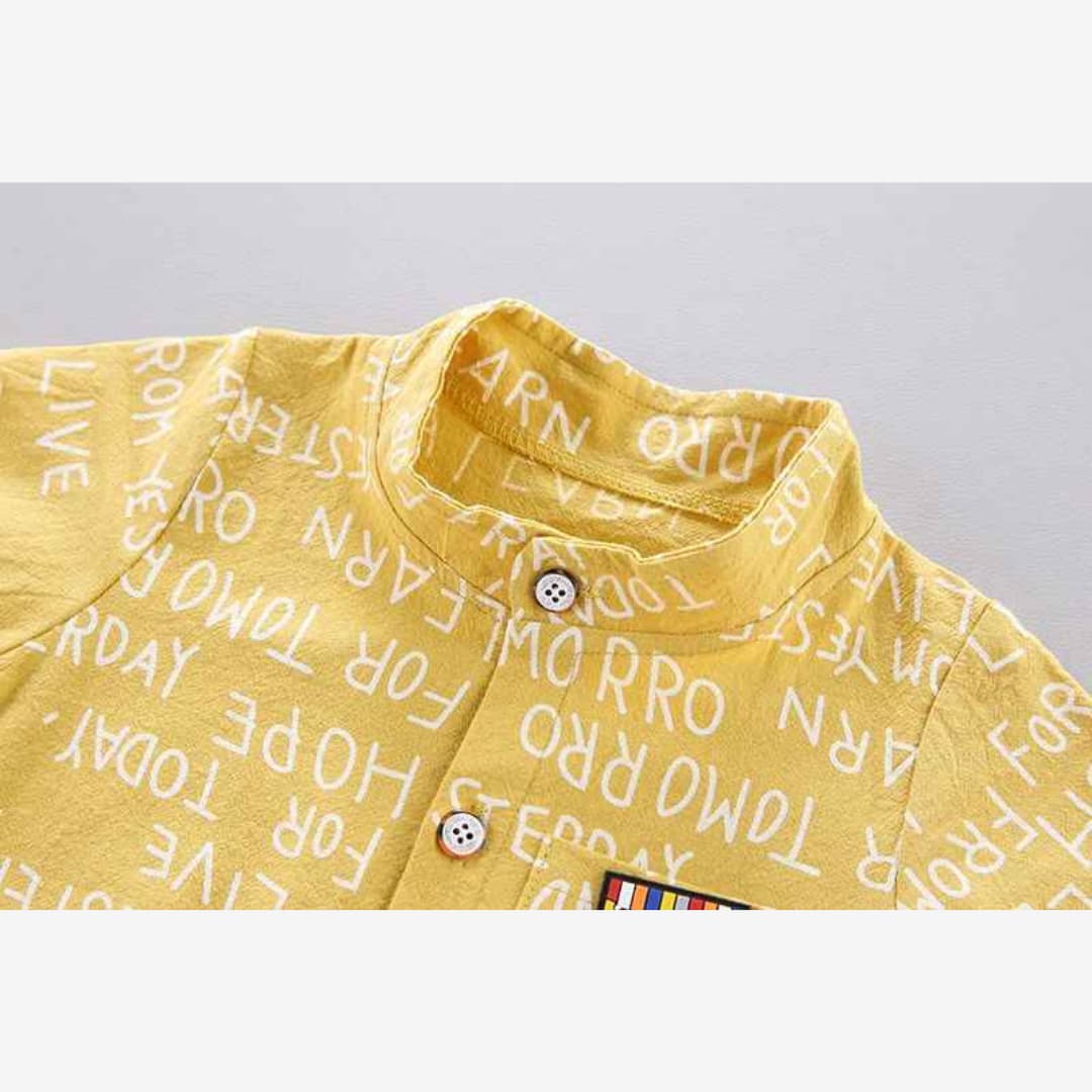 Conjunto Camisa + Bermuda Traje Casual 2 Peças - Heitor