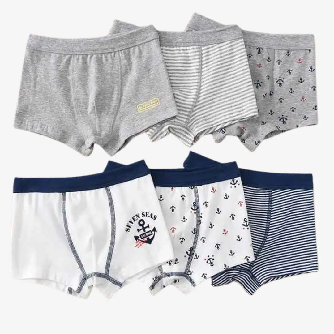 Kit Cuecas Boxer Estampas Divertidas e Conforto 3 Peças - Benício