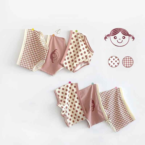 Kit Calcinha Crianças Floral 3 Peças  - Cabintima