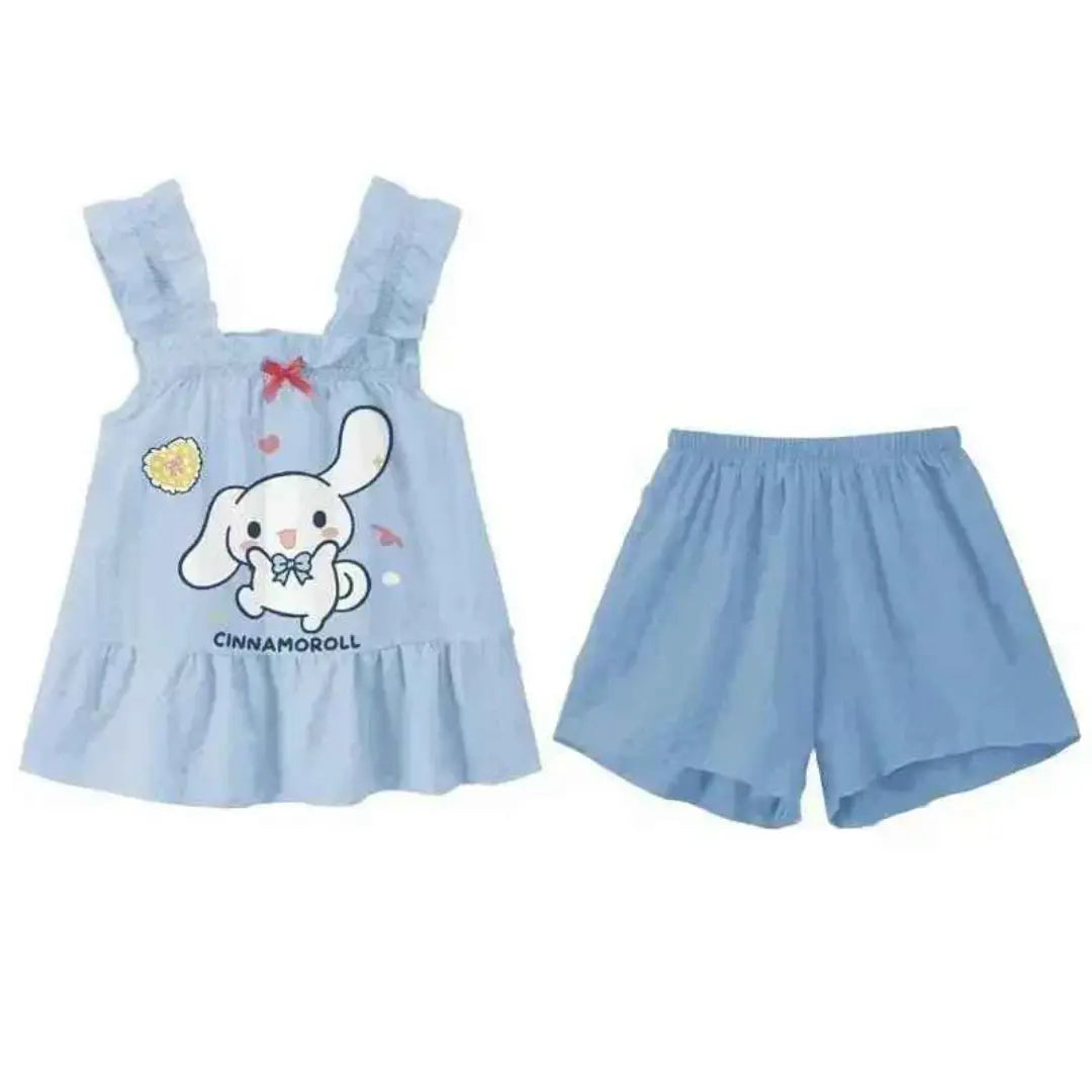 Conjunto de Roupas Confortáveis Camisola + Shorts - 2 Peças - Isolina