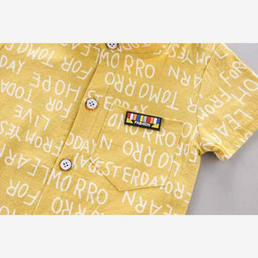 Conjunto Camisa + Bermuda Traje Casual 2 Peças - Heitor