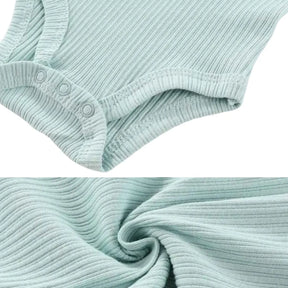 Kit Macacão Bodysuits Manga Curta Bebê de Algodão 5 Peças - Thammy