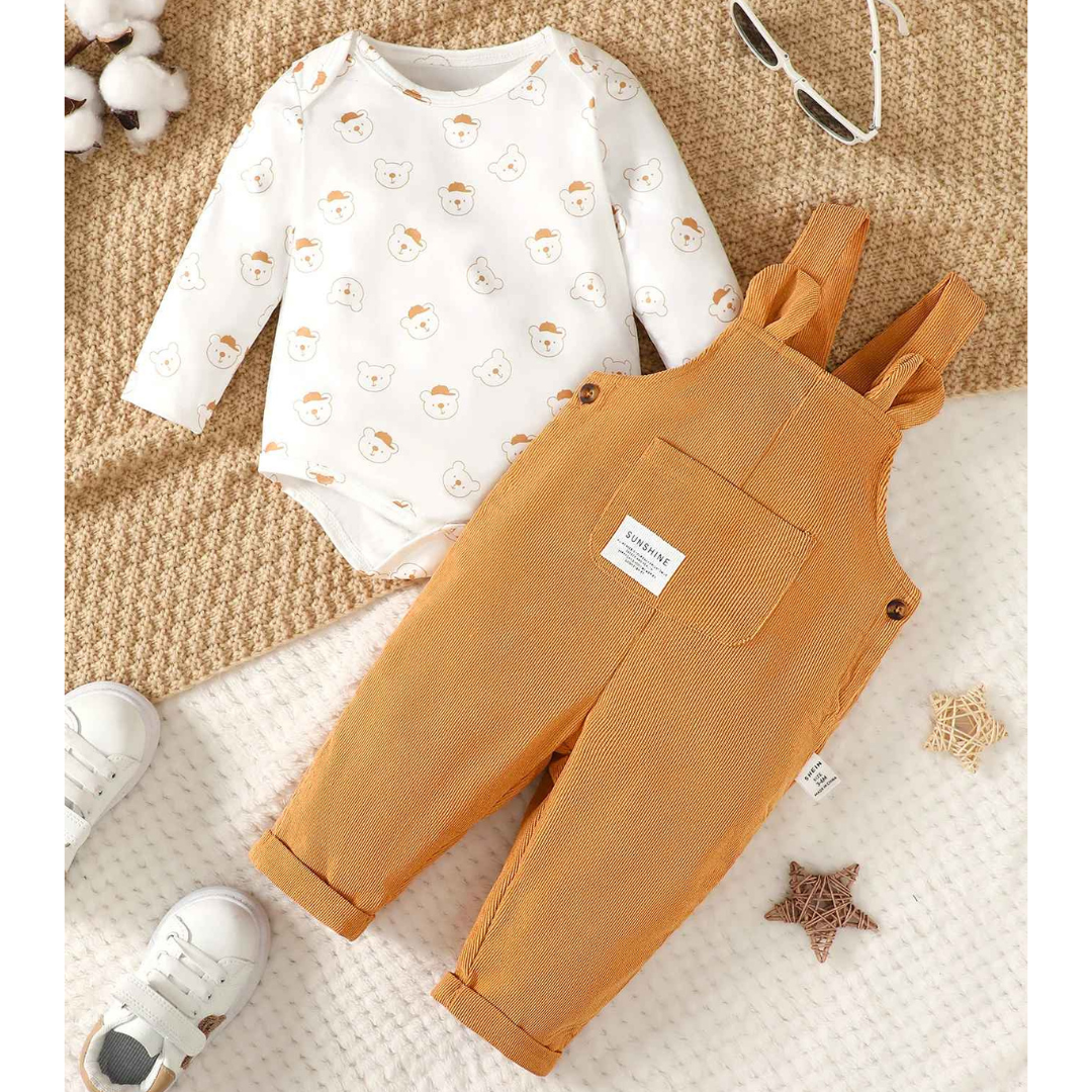 Conjunto Macacão e Body Estampado 2 Peças - Delsy