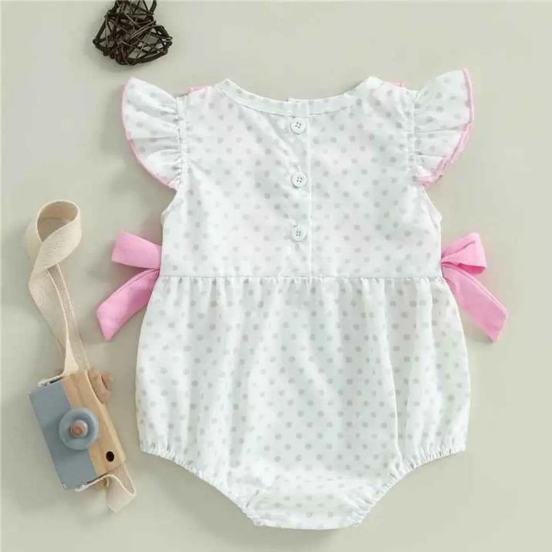 Body Menina Manga Voadora Com Babados  - Lola