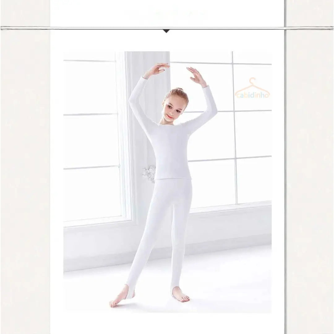 Conjunto Roupa Interior Térmica Infantil Calça e Camiseta Manga Comprida - Warm