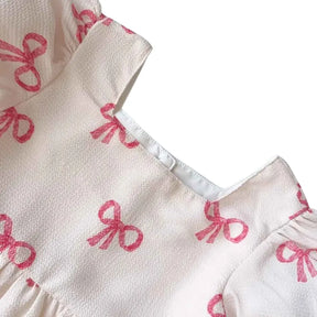 Vestido Infantil Estampa de Laços - Penelope