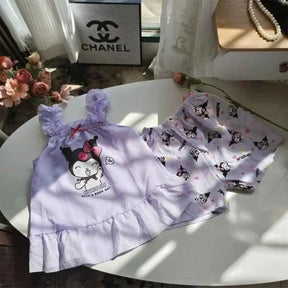 Conjunto de Roupas Confortáveis Camisola + Shorts - 2 Peças - Isolina