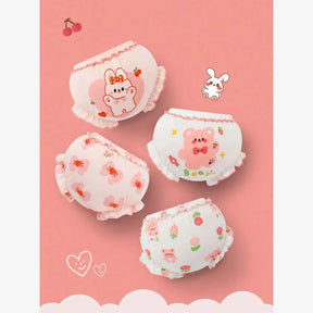 Kit Calcinhas Infantis de Algodão Com Estampa Conforto Diário 2 Peças - Yasmin