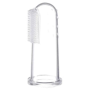 Escova de Dentes e Massageadora de Silicone Transparente 5 Peças -  Clarin