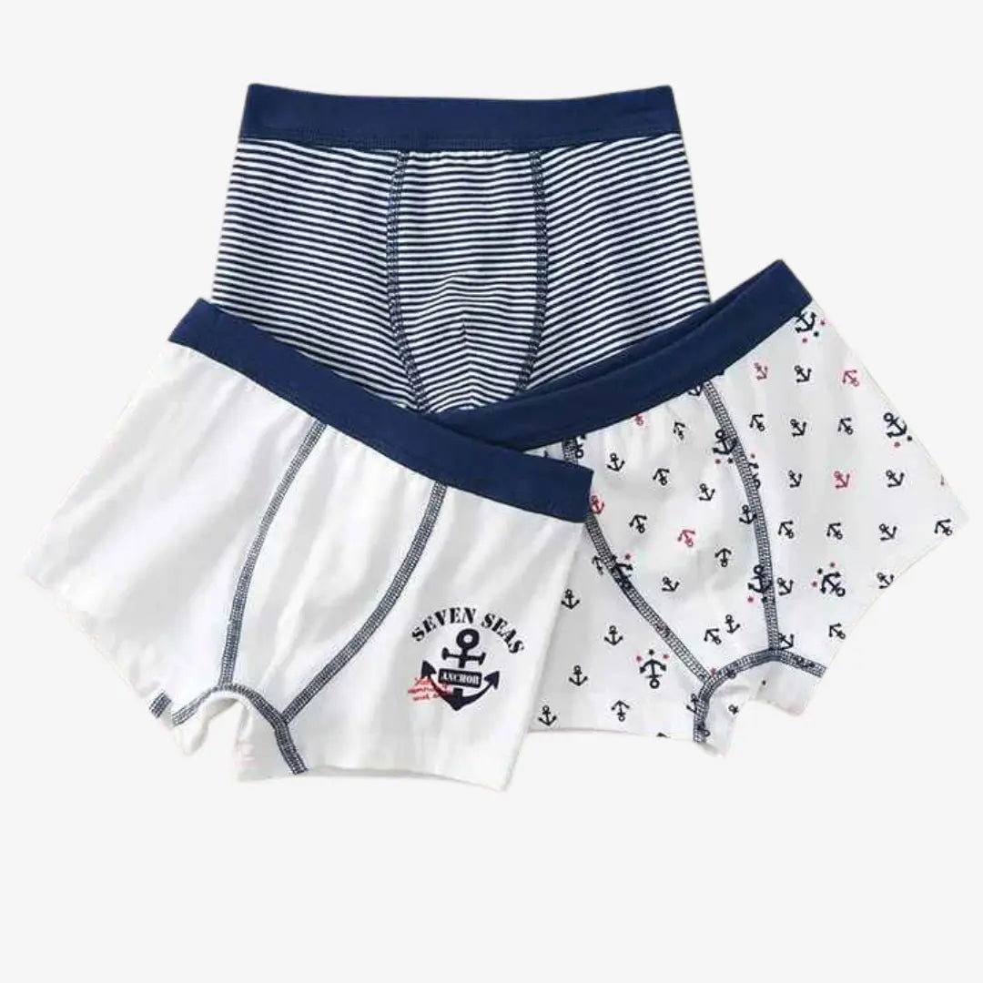 Kit Cuecas Boxer Estampas Divertidas e Conforto 3 Peças - Benício