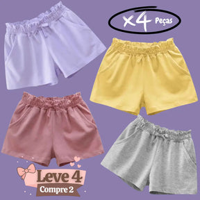 Kit Short Verão Casual de Algodão AnaLuc - LEVE 4 COMPRE 2
