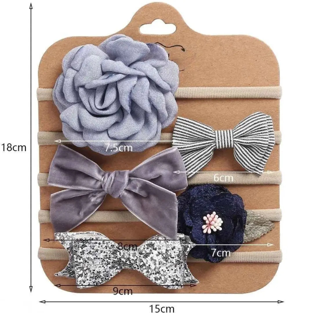 Faixas de Cabelo Adereços Acessórios 5 Peças - Manu