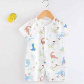 Macacão Infantil Algodão Manga Curta - Nazareth