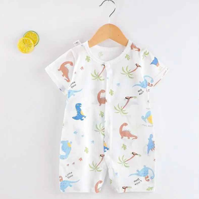 Macacão Infantil Algodão Manga Curta - Nazareth
