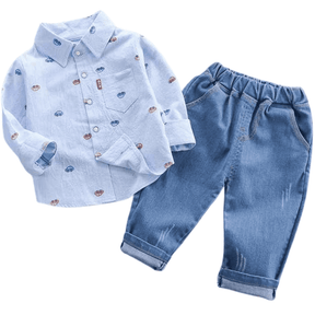 Conjunto Infantil Casual Camisa e Calça 2 Peças - Janire