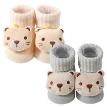 Kit Meias de Algodão dos Desenhos Animados Urso Macio 2 Pares - Larinha