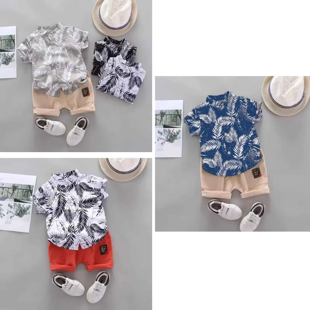Kit Camisa + Shorts Casual Verão 2 Peças - Mauricio