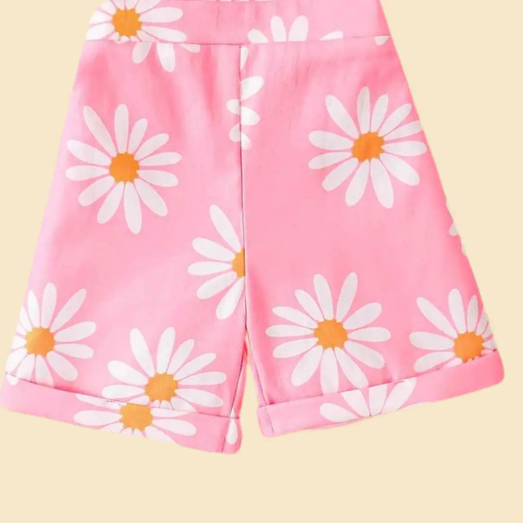 Conjunto Camiseta Branca e Bermuda Suspensório Casual Manga Curta - Asled