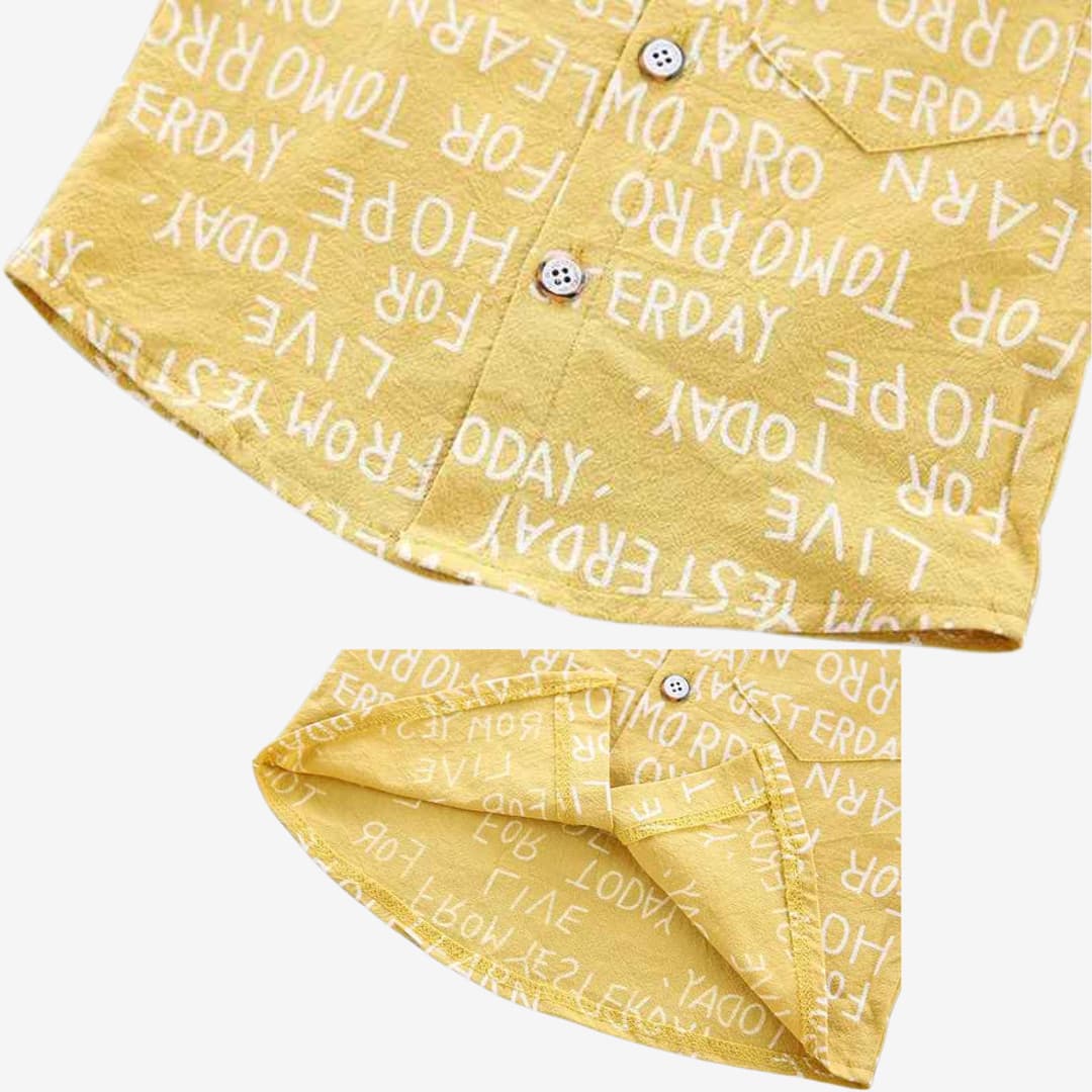 Conjunto Camisa + Bermuda Traje Casual 2 Peças - Heitor