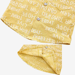 Conjunto Camisa + Bermuda Traje Casual 2 Peças - Heitor