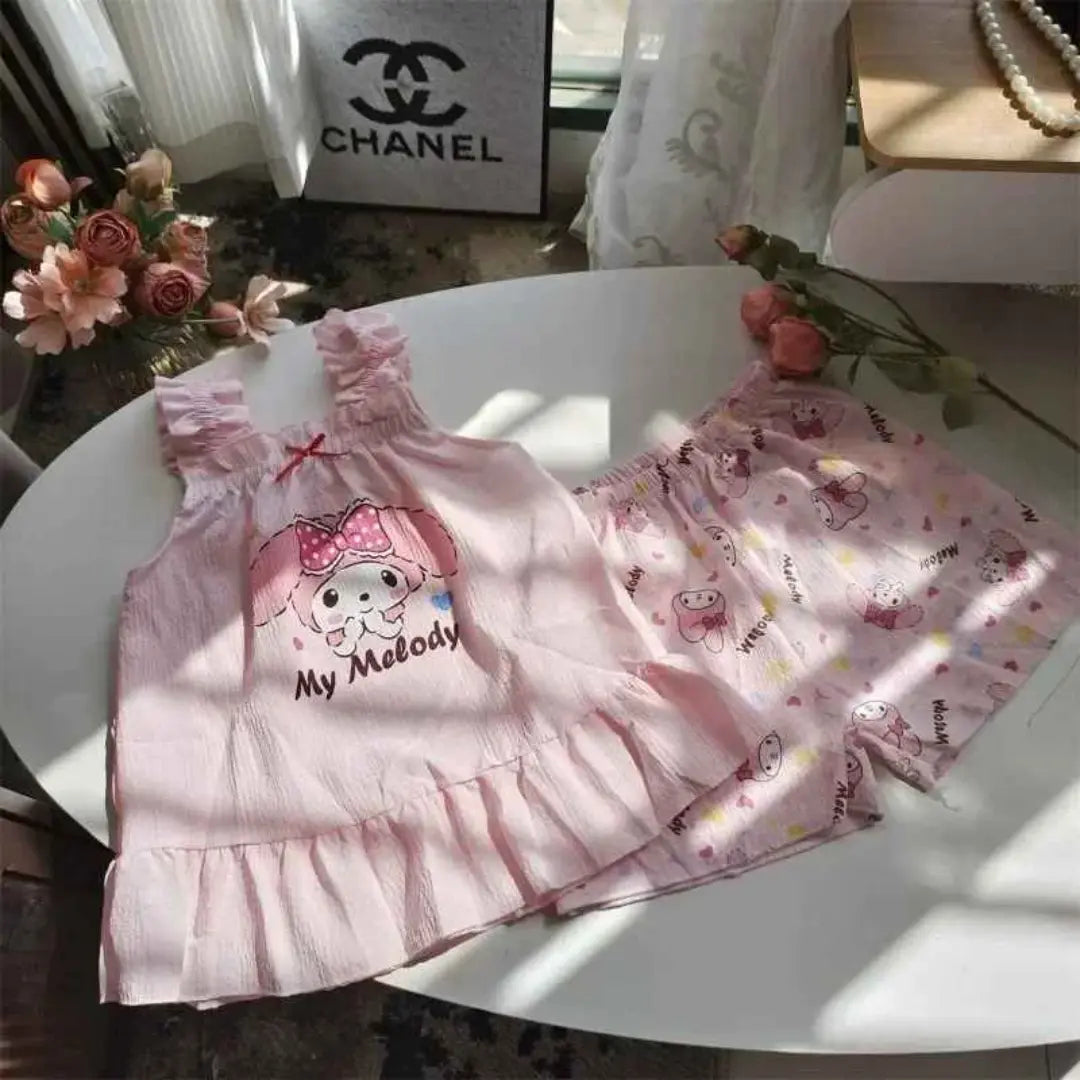 Conjunto de Roupas Confortáveis Camisola + Shorts - 2 Peças - Isolina