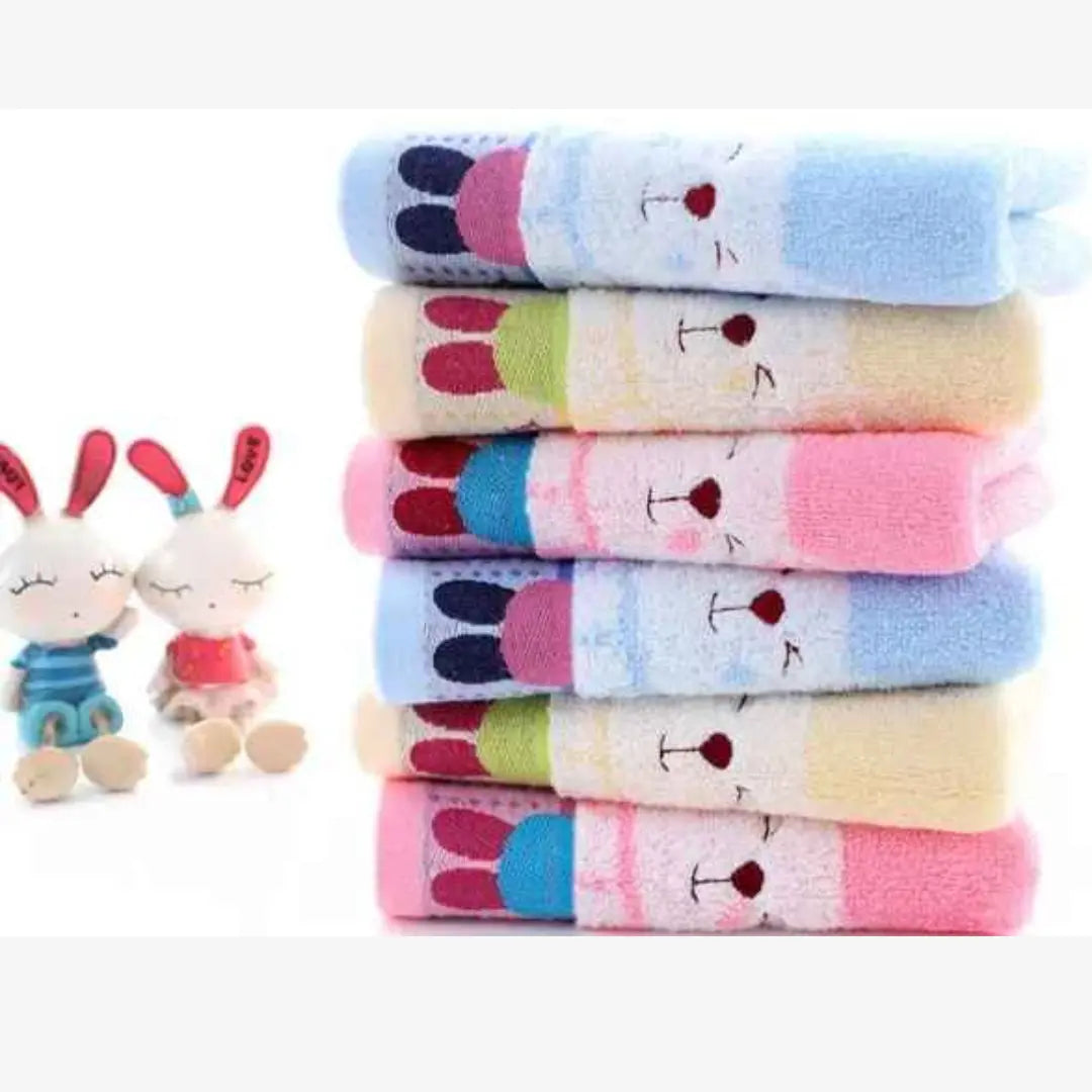 Toalha Infantil Macia e Absorvente Bordado Jacquard Desenhos Animados - José