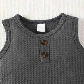 Conjunto Sem Mangas Para Meninos 2 peças Verão - Lucky