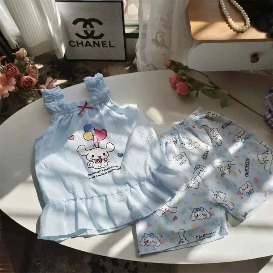 Conjunto de Roupas Confortáveis Camisola + Shorts - 2 Peças - Isolina