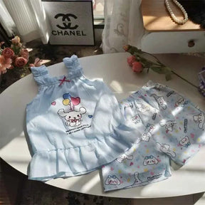 Conjunto de Roupas Confortáveis Camisola + Shorts - 2 Peças - Isolina