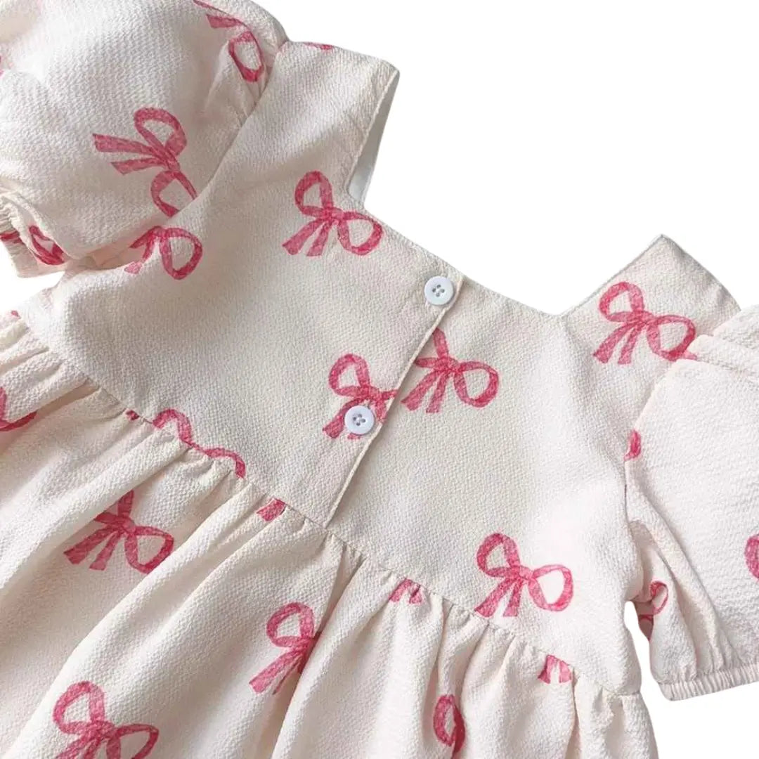 Vestido Infantil Estampa de Laços - Penelope
