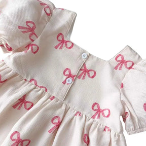 Vestido Infantil Estampa de Laços - Penelope