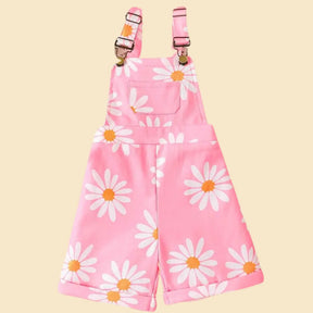 Conjunto Camiseta Branca e Bermuda Suspensório Casual Manga Curta - Asled