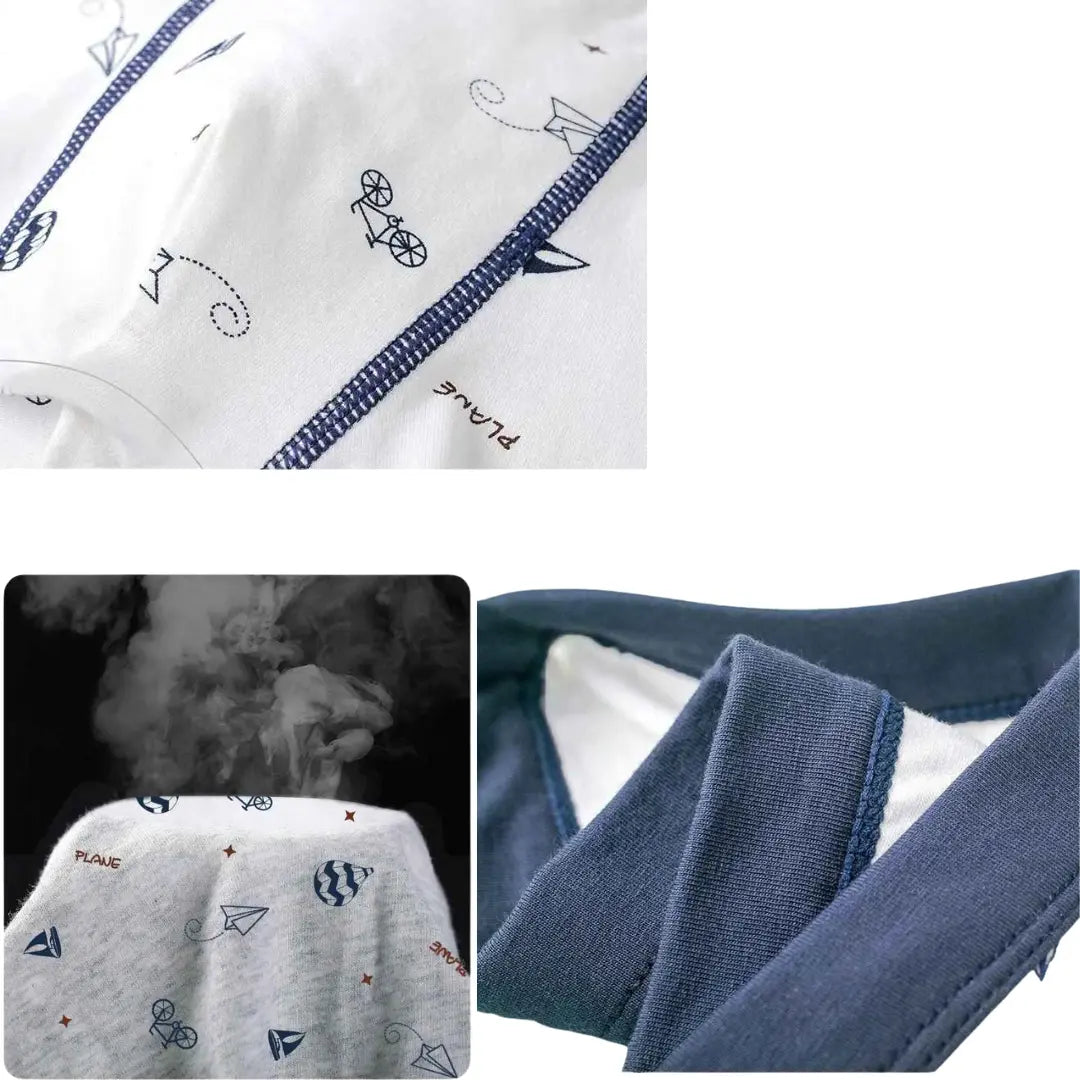 Kit Cuecas Boxer de Algodão Antimicrobianas Sem Costura e Confortáveis 4 Peças - Enzo