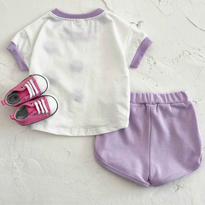 Conjunto de Roupas Bordado em Flor Toalha 2 Peças - Patry