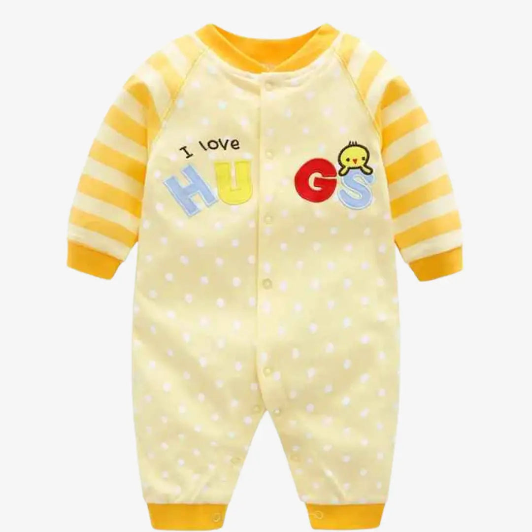 Kit Macacão de Algodão Primavera 3 Peças - Judite