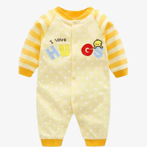 Kit Macacão de Algodão Primavera 3 Peças - Judite