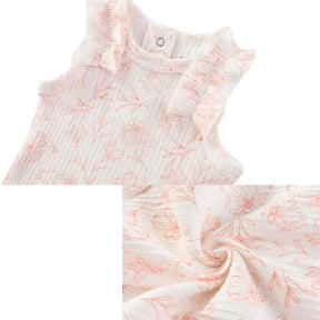 Kit Macacão Bodysuits Manga Curta Bebê de Algodão 5 Peças - Thammy