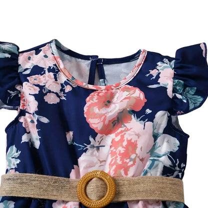 Macacão Infantil com Chapéu Manga Voadora Casual Elegante - Vitoria