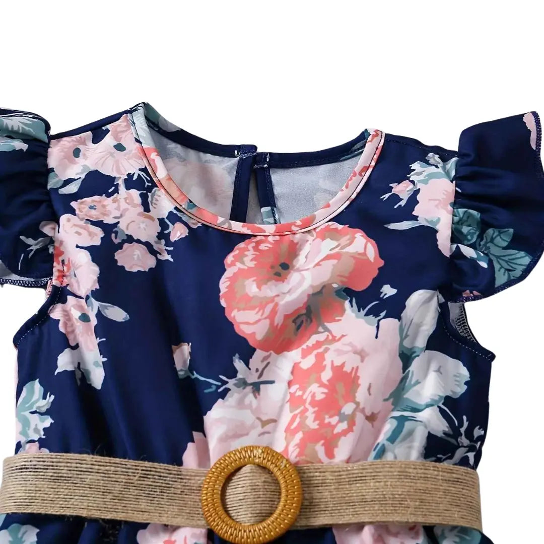 Macacão Infantil com Chapéu Manga Voadora Casual Elegante - Vitoria