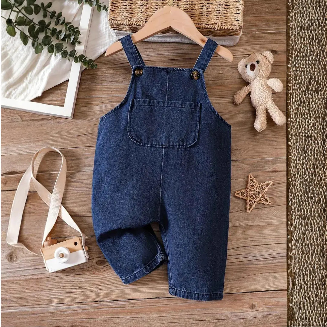 Conjunto Macacão Infantis Jeans sem Mangas Leve 2 Pague 1 - Chefa