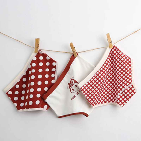 Kit Calcinha Crianças Floral 3 Peças  - Cabintima