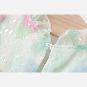 Conjuntos  Vestido Casual Sem Mangas Estampado + Chapéu - Maria Alice