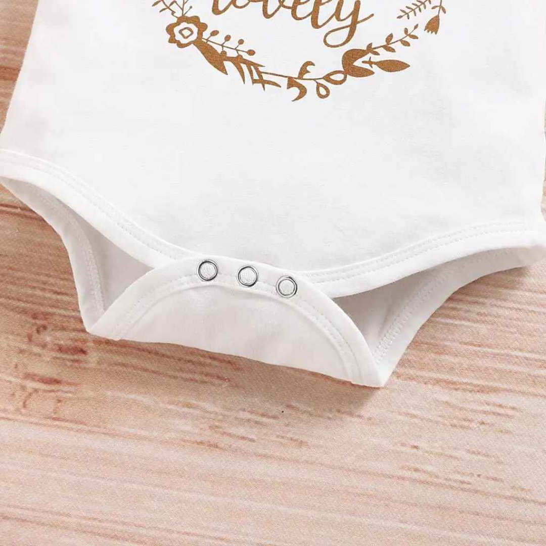 Conjunto Body com Cintura Elástica com Nó de Laço, 3 Peças - Lunelle