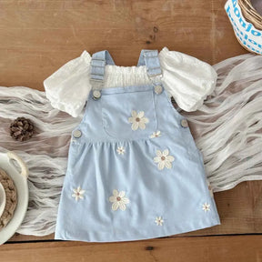 Macacão Infantil Jardineira com Alças e Bolsos - Margarith