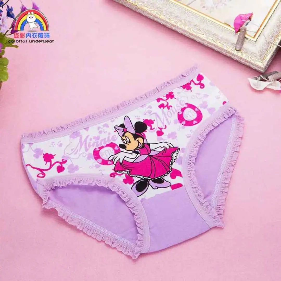 Kit Calcinhas de Algodão Confortáveis e Fofas 4 Peças - Minnie
