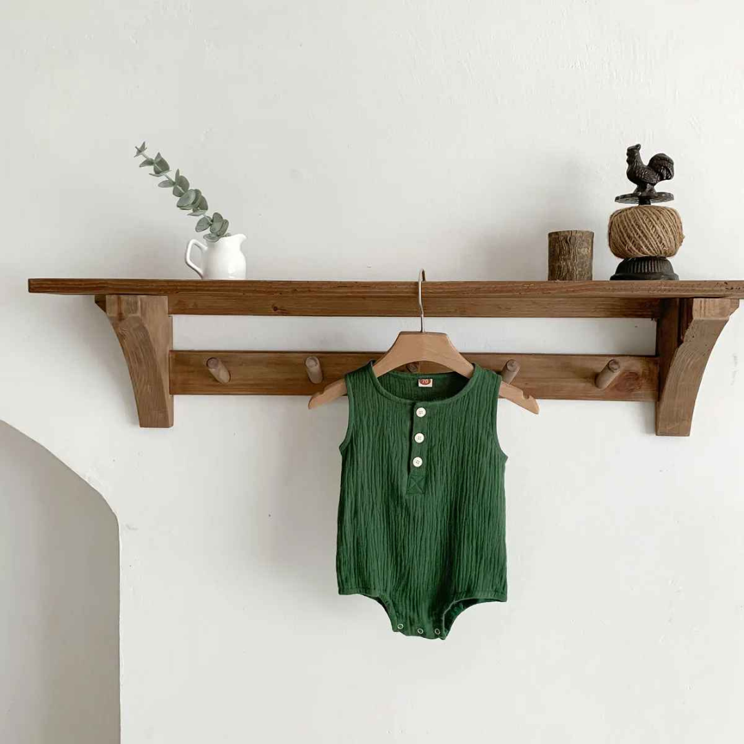 Kit Macacão de Musselina sem Mangas 4 Peças - Maurielle