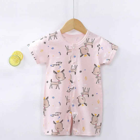 Macacão Infantil Algodão Manga Curta - Nazareth