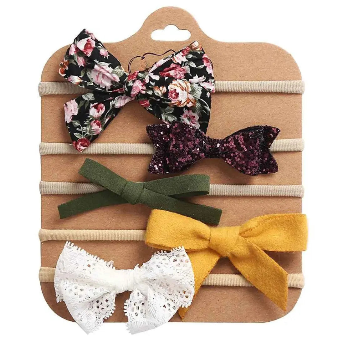 Faixas de Cabelo Adereços Acessórios 5 Peças - Manu