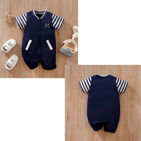 Macacão  Manga Curta Bordado Casual Confortáveis e Macios - Jabelê